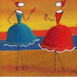 Oil Paint on Wood Panel 10 x 10 INCH FROM ESTER MYATLOV